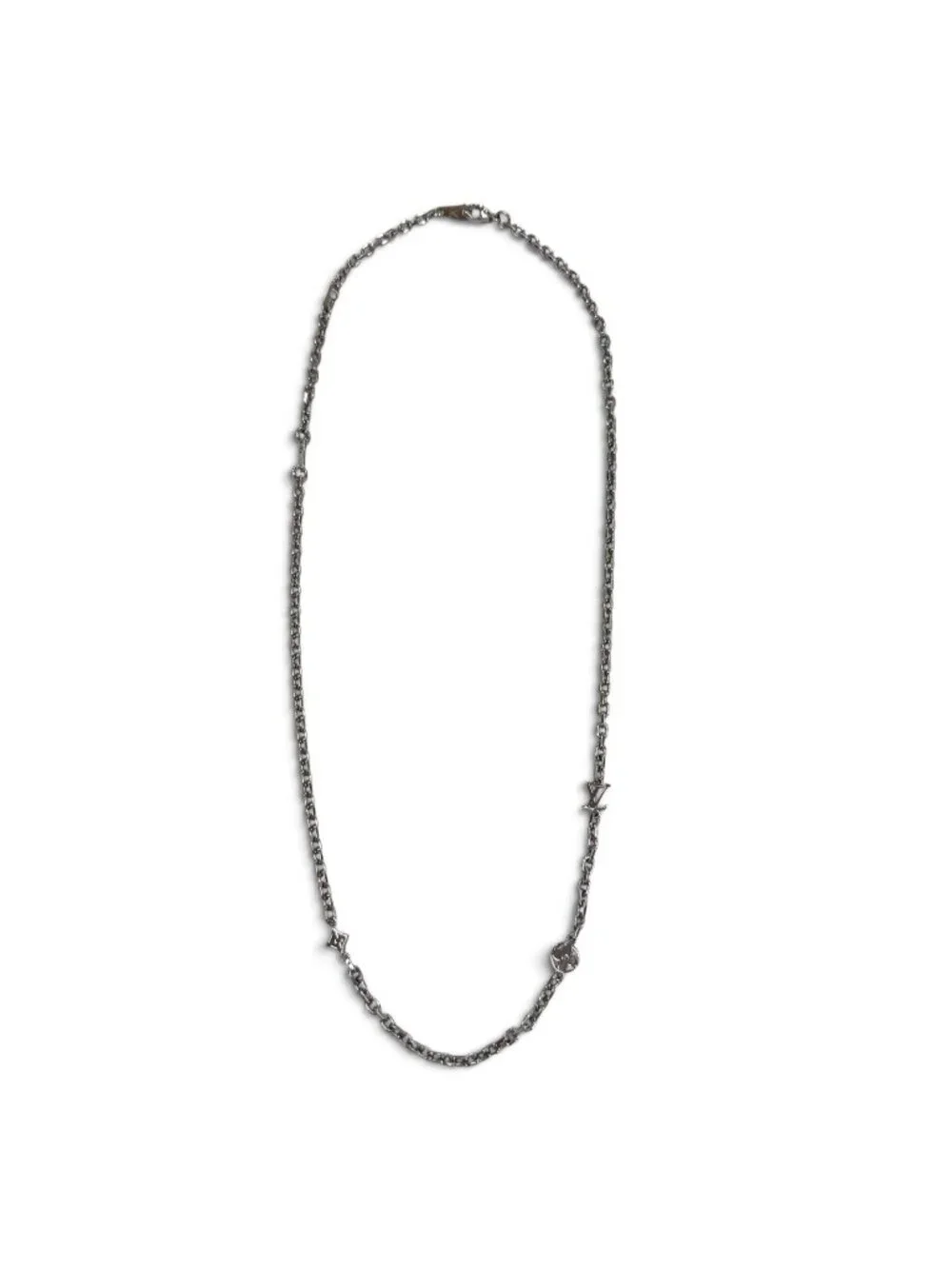 Louis Vuitton Chain LV Yours Necklace Silver